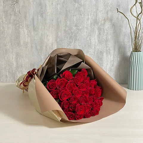 赤バラ60本の花束